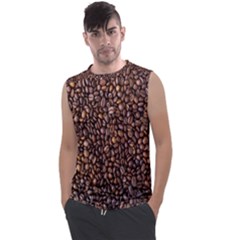 Coffee Beans Food Texture Men s Regular Tank Top by artworkshop