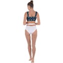 Christmas Pattern Design Bandaged Up Bikini Top View2
