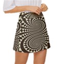 Retro-form-shape-abstract Mini Front Wrap Skirt View3
