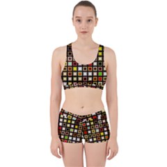 Squares-colorful-texture-modern-art Work It Out Gym Set by Jancukart