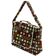 Squares-colorful-texture-modern-art Box Up Messenger Bag by Jancukart