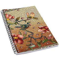 Flower Cubism Mosaic Vintage 5 5  X 8 5  Notebook by Jancukart