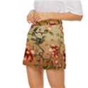 Flower Cubism Mosaic Vintage Mini Front Wrap Skirt View2