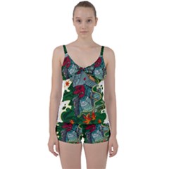 Armor Japan Maple Leaves Samurai Tie Front Two Piece Tankini by Amaryn4rt