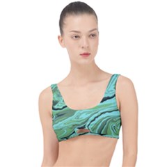 Waves Marbled Abstract Background The Little Details Bikini Top by Amaryn4rt