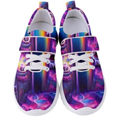 Purple Drawing Digital Art Women s Velcro Strap Shoes by Amaryn4rt
