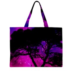 Tree Men Space Universe Surreal Zipper Mini Tote Bag by Amaryn4rt