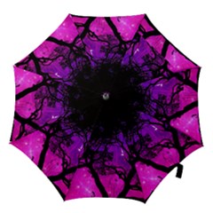 Tree Men Space Universe Surreal Hook Handle Umbrellas (small) by Amaryn4rt