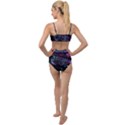 Space Futuristic Shiny Abstraction Tied Up Two Piece Swimsuit View2