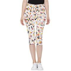 Art Pattern Design Wallpaper Inside Out Lightweight Velour Capri Leggings  by Amaryn4rt