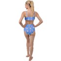 Seashell Clam Pattern Art Design Tied Up Two Piece Swimsuit View2