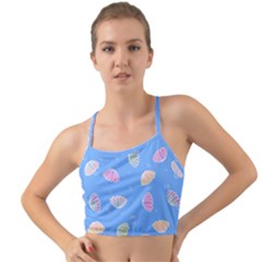 Seashell Clam Pattern Art Design Mini Tank Bikini Top by Amaryn4rt