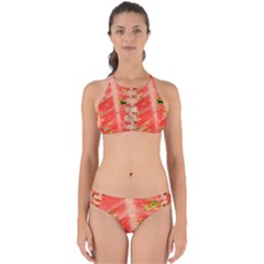 Aglonema Leaf Plant Pattern Flora Perfectly Cut Out Bikini Set by Amaryn4rt