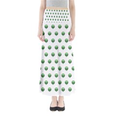 Aliens Ufo Fantasy Pattern Full Length Maxi Skirt by Wegoenart