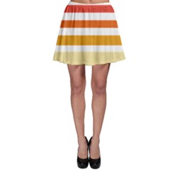 Illustration Retro Sun Sunset Vintage Graphic Skater Skirt by Wegoenart