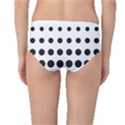 Halftone Pattern Dot Modern Retro Texture Circle Mid-Waist Bikini Bottoms View2