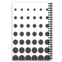 Halftone Pattern Dot Modern Retro Texture Circle 5.5  x 8.5  Notebook View2