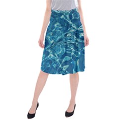 Surface Abstract Background Midi Beach Skirt by artworkshop