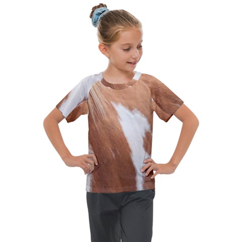 Horse Coat Animal Equine Kids  Mesh Piece Tee by artworkshop