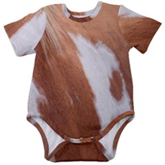 Horse Coat Animal Equine Baby Short Sleeve Onesie Bodysuit by artworkshop