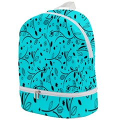 Flower Texture Textile Zip Bottom Backpack by artworkshop