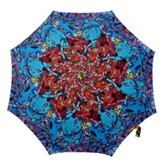 Graffiti-wall-mural-painting-arts Hook Handle Umbrellas (medium) by Simbadda