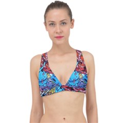 Graffiti-wall-mural-painting-arts Classic Banded Bikini Top by Simbadda