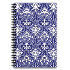Blue Lace Decorative Ornament - Pattern 14th And 15th Century - Italy Vintage  5 5  X 8 5  Notebook by ConteMonfrey
