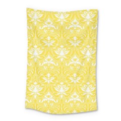 Yellow Lace Decorative Ornament - Pattern 14th And 15th Century - Italy Vintage  Small Tapestry by ConteMonfrey