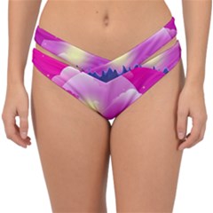 Landscape Illustration Illustrator Double Strap Halter Bikini Bottom by Wegoenart