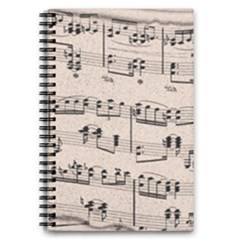 Art Vintage Music Paper Background Design 5 5  X 8 5  Notebook by Wegoenart