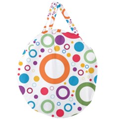 Wallpaper Giant Round Zipper Tote by nateshop