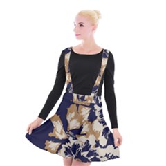 Illustration Abstract Flower Background Pattern Suspender Skater Skirt by Wegoenart