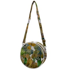 Illustration Sheet Autumn Color Drawing Crossbody Circle Bag by Wegoenart