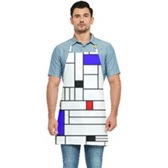 Illustration Geometric Abstract Plates Mosaic Kitchen Apron by Wegoenart
