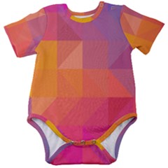 Illustration Geometric Pattern Design Graphic Baby Short Sleeve Onesie Bodysuit by Wegoenart