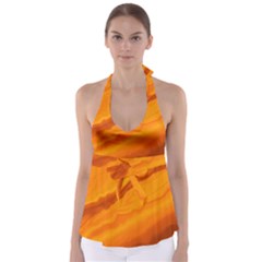 Abstract Painting Background Art Babydoll Tankini Top by Wegoenart