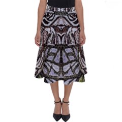 Liberty Inspired Embroidery Iv Perfect Length Midi Skirt by kaleidomarblingart