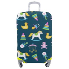 Cute Babies Toys Seamless Pattern Luggage Cover (medium) by Vaneshart