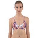 Illustration Colorful Yellow Purple Orange Wrap Around Bikini Top View1