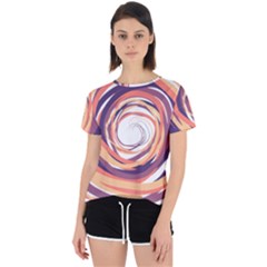 Illustration Colorful Yellow Purple Orange Open Back Sport Tee by Wegoenart