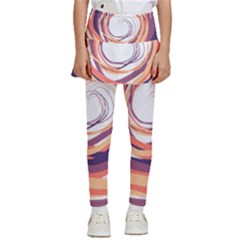 Illustration Colorful Yellow Purple Orange Kids  Skirted Pants by Wegoenart