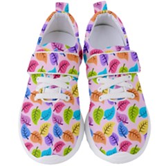 Pattern Illustration Background Abstract Leaves To Dye Women s Velcro Strap Shoes by Wegoenart