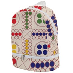 Ludo Game Zip Bottom Backpack by Wegoenart