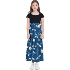 Illustration Pattern Abstract Wallpaper Design Kids  Flared Maxi Skirt by Wegoenart