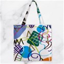 Abstract Pattern Zipper Grocery Tote Bag View2