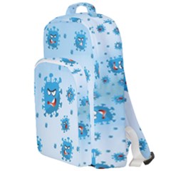 Illustration Virus Pattern Double Compartment Backpack by Wegoenart