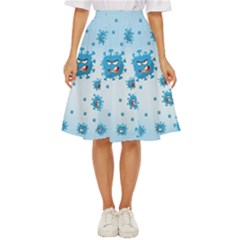 Illustration Virus Pattern Classic Short Skirt by Wegoenart