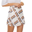 Illustration Abstract-art Diagonal Stripe Stripes Mini Front Wrap Skirt View3