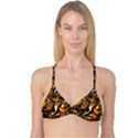 Illustration Abstract Pattern Modern Art Design Fantasy Surreal Reversible Tri Bikini Top View3